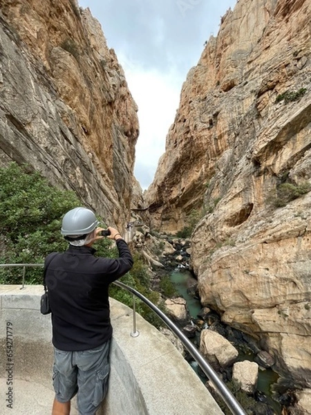 Obraz Senderista en la montaña