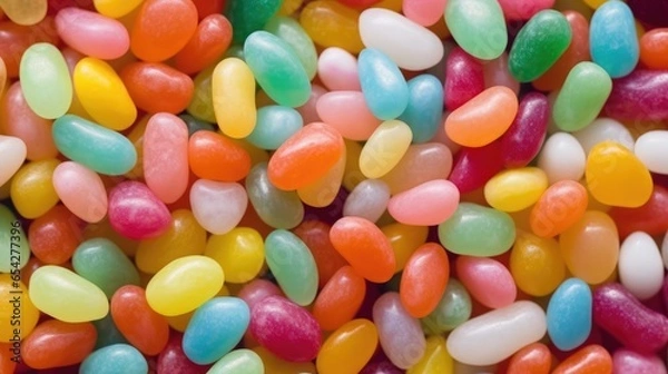 Obraz Colorful jelly beans background