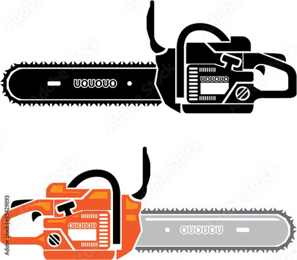 Fototapeta Chainsaw Vector