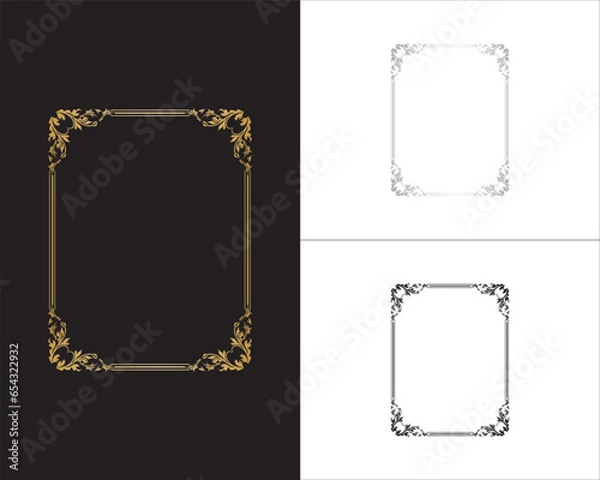 Fototapeta Decoration border frames