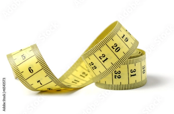 Fototapeta tailor measuring tape isolated