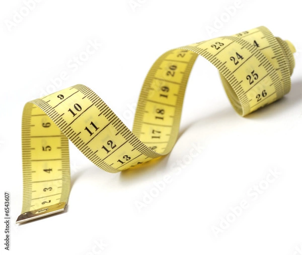 Fototapeta tailor measuring tape isolated