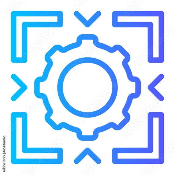 Fototapeta pressure gradient icon