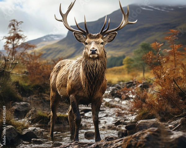 Fototapeta deer in the woods