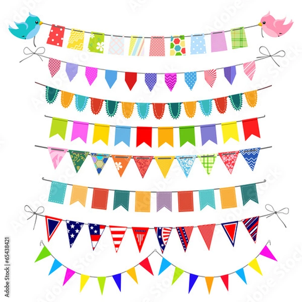 Fototapeta Bunting set
