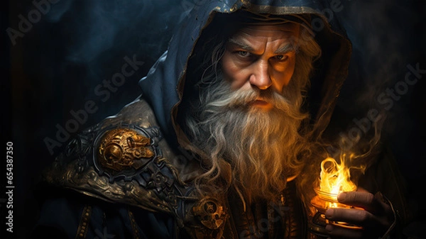 Obraz Old Magician Dwarf