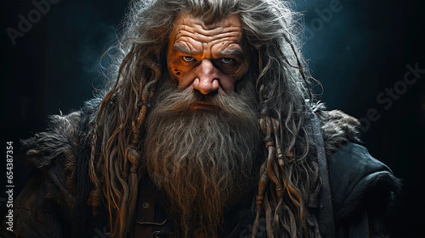 Obraz Old Magician Dwarf