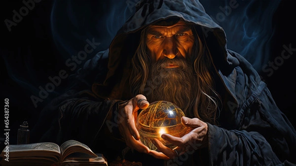 Obraz Old Magician Dwarf