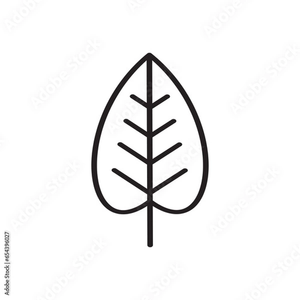 Obraz SIMPLE FLAT LEAF ICON