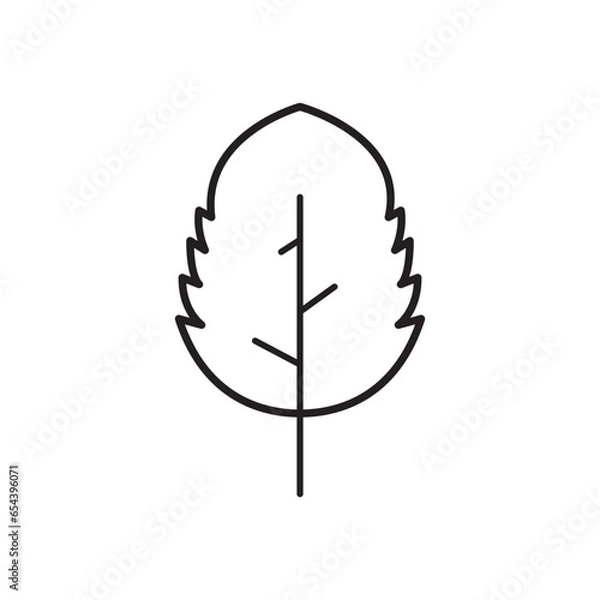 Obraz SIMPLE FLAT LEAF ICON