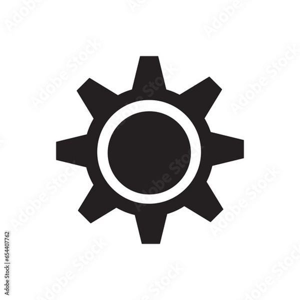 Fototapeta SINGLE GEAR GRAPHIC ICON