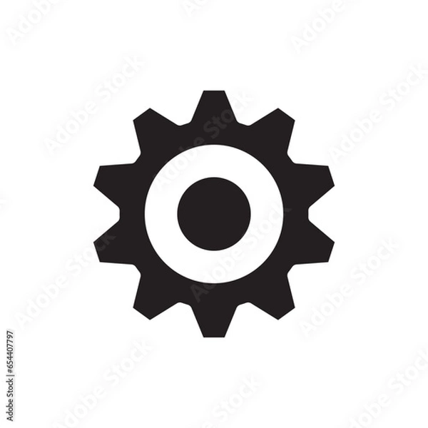 Fototapeta SINGLE GEAR GRAPHIC ICON