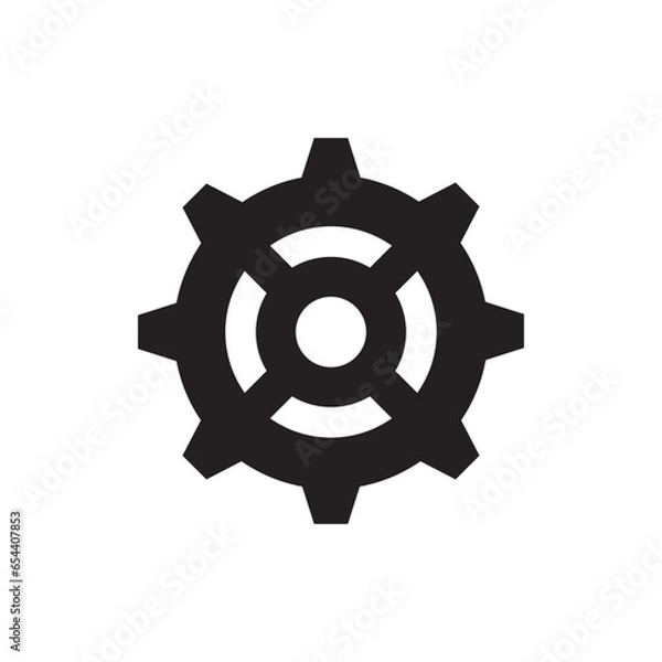 Fototapeta SINGLE GEAR GRAPHIC ICON