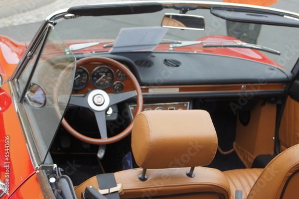 Fototapeta Fiat Dino Spider 2400 Cockpit