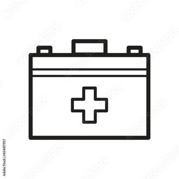 Fototapeta FIRST AID KIT BASIC ICON