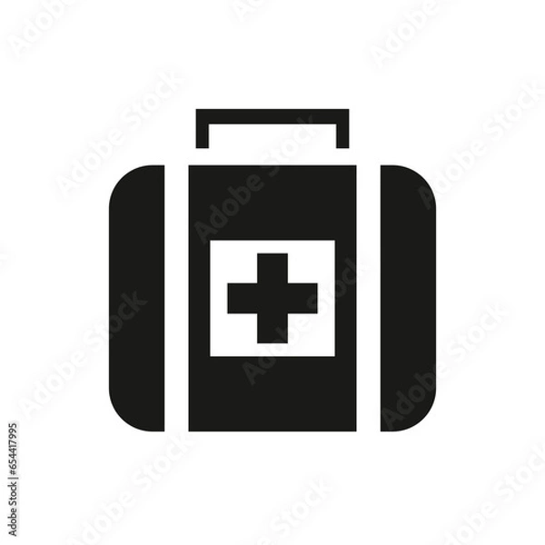 Fototapeta FIRST AID KIT BASIC ICON