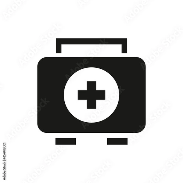 Fototapeta FIRST AID KIT BASIC ICON