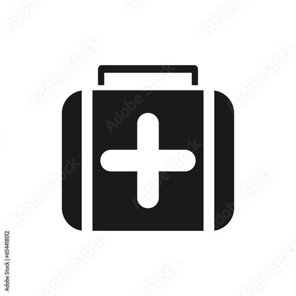 Fototapeta FIRST AID KIT BASIC ICON