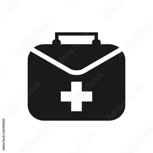 Fototapeta FIRST AID KIT BASIC ICON