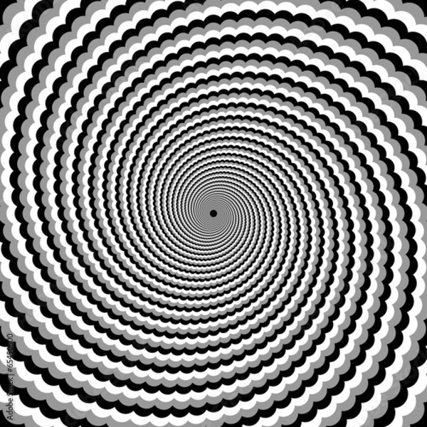 Fototapeta Design monochrome twirl rotation background