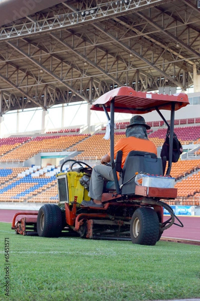 Obraz Mowers in the stadium