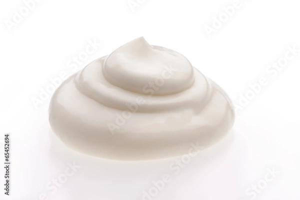 Fototapeta Cream on white