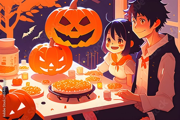 Obraz halloween pumpkin cake
Generative