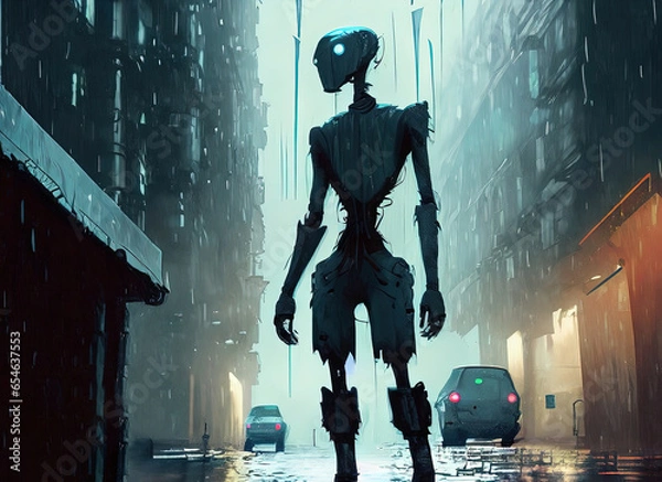 Obraz person in the night