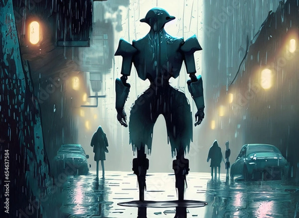 Obraz background with person