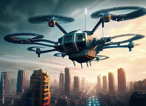 Obraz helicopter in the sky