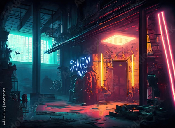 Obraz fire in the fireplace