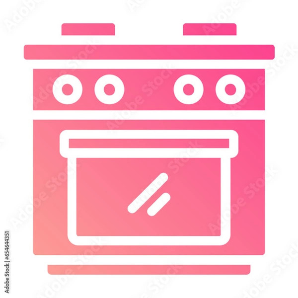 Obraz gas stove icon