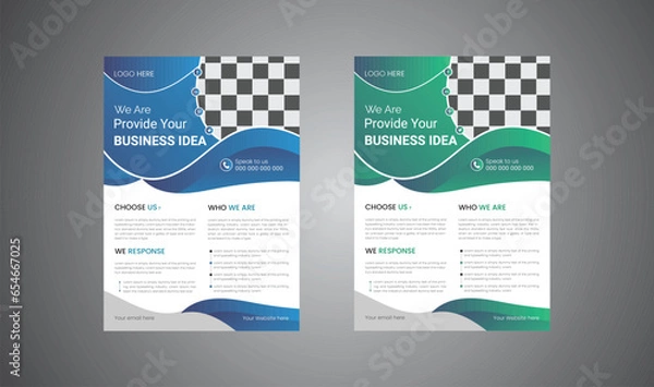 Obraz business flyer design template vector 