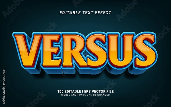 Obraz versus 3d style text effect