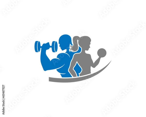 Obraz fitness logo