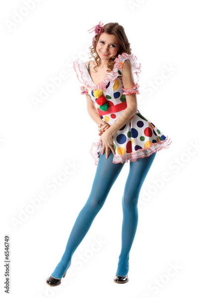 Obraz Funny beautiful bizarre girl