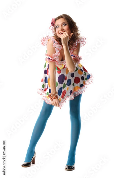 Obraz Funny beautiful bizarre girl