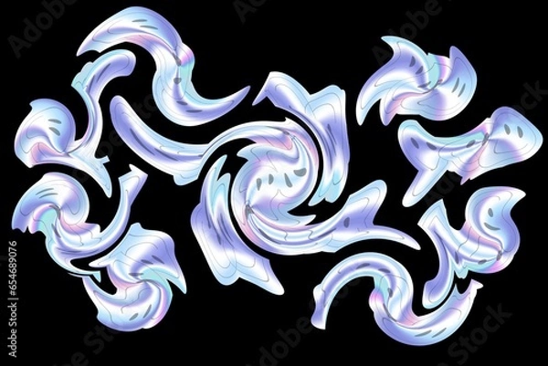 Obraz abstract background with swirls