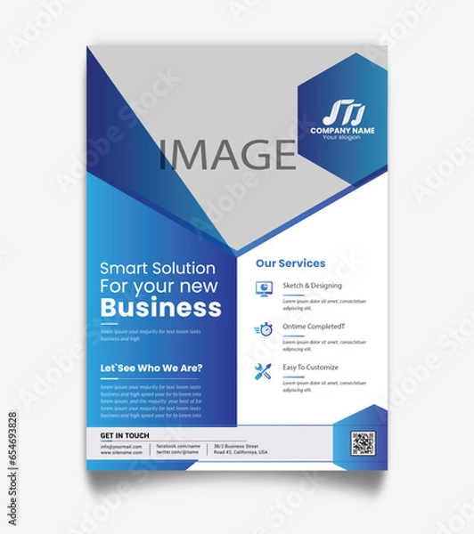 Fototapeta modern flyer design template