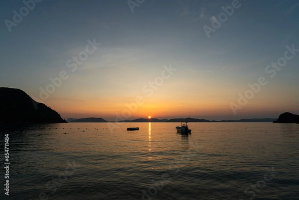 Fototapeta 沖縄　離島の夕暮れ１