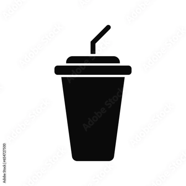 Obraz Milk Shake Icon Fasl Food Symbol Isolated Vector Illustration