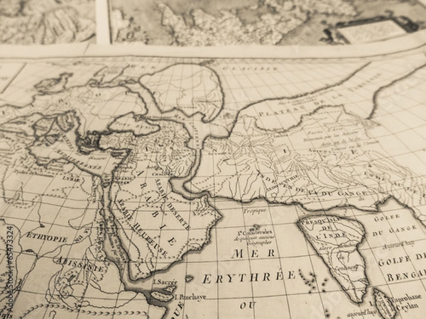 Fototapeta 古地図