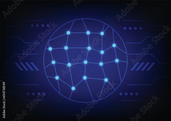 Obraz abstract technology background