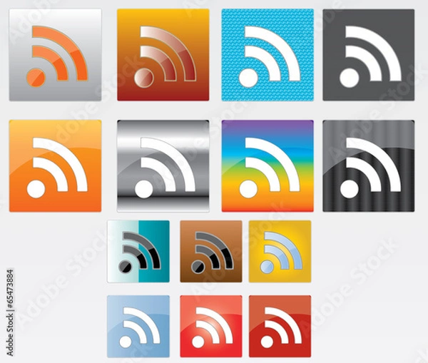 Fototapeta RSS button