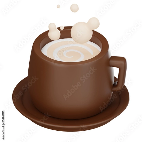 Fototapeta Coffee 3D Icon