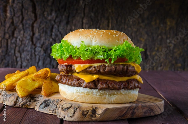 Obraz Double Cheese Burger
