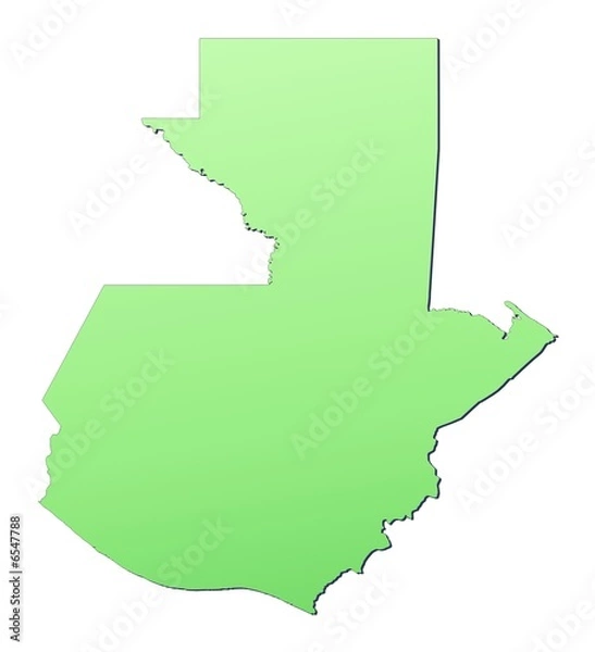 Fototapeta Guatemala map filled with light green gradient