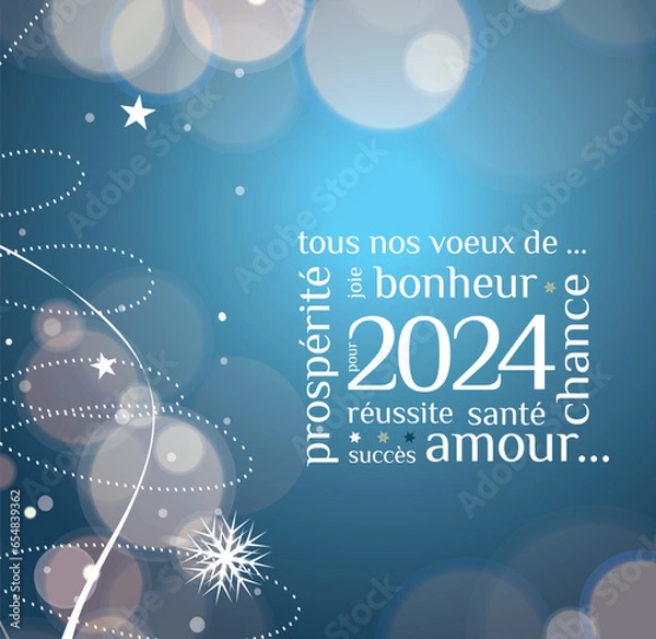 Obraz Carte de voeux 2024