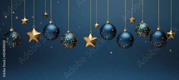 Obraz christmas background with balls