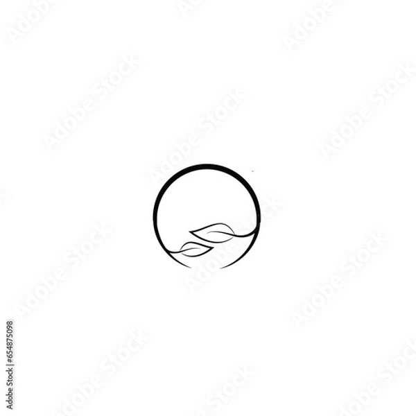 Fototapeta Leaf and herbs logo vector